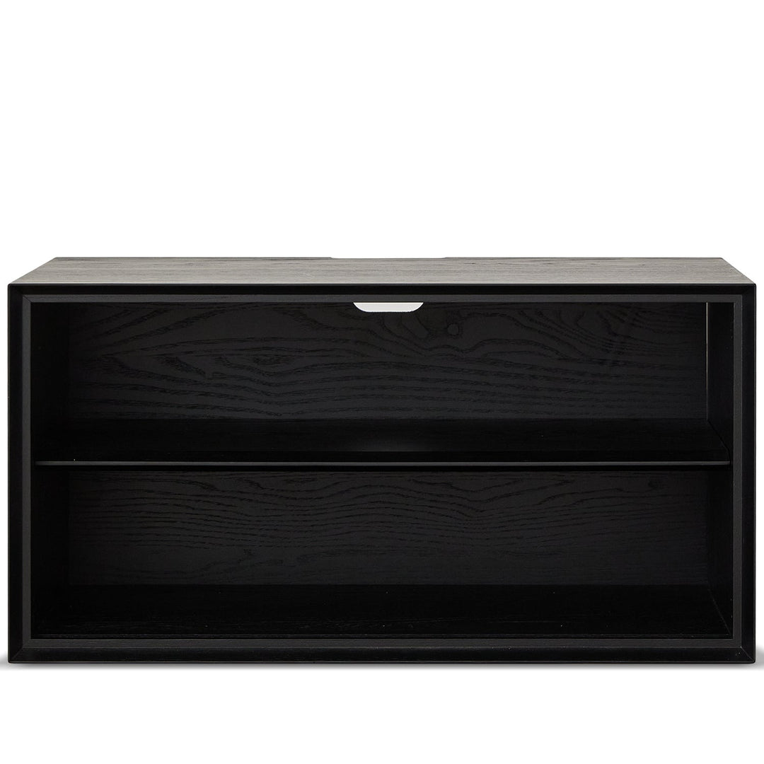 Minimalist ash wood veneer modular cabinet shadow detail 7.