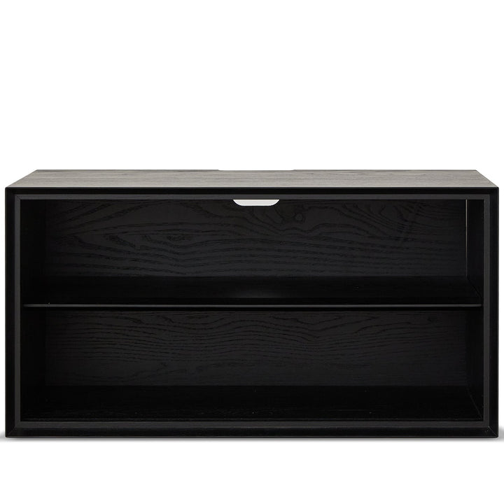 Minimalist ash wood veneer modular cabinet shadow detail 7.