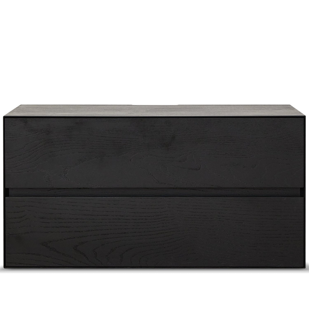 Minimalist ash wood veneer modular cabinet shadow detail 8.