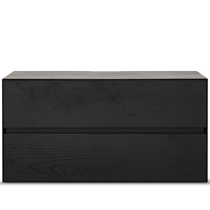 Minimalist ash wood veneer modular cabinet shadow detail 8.