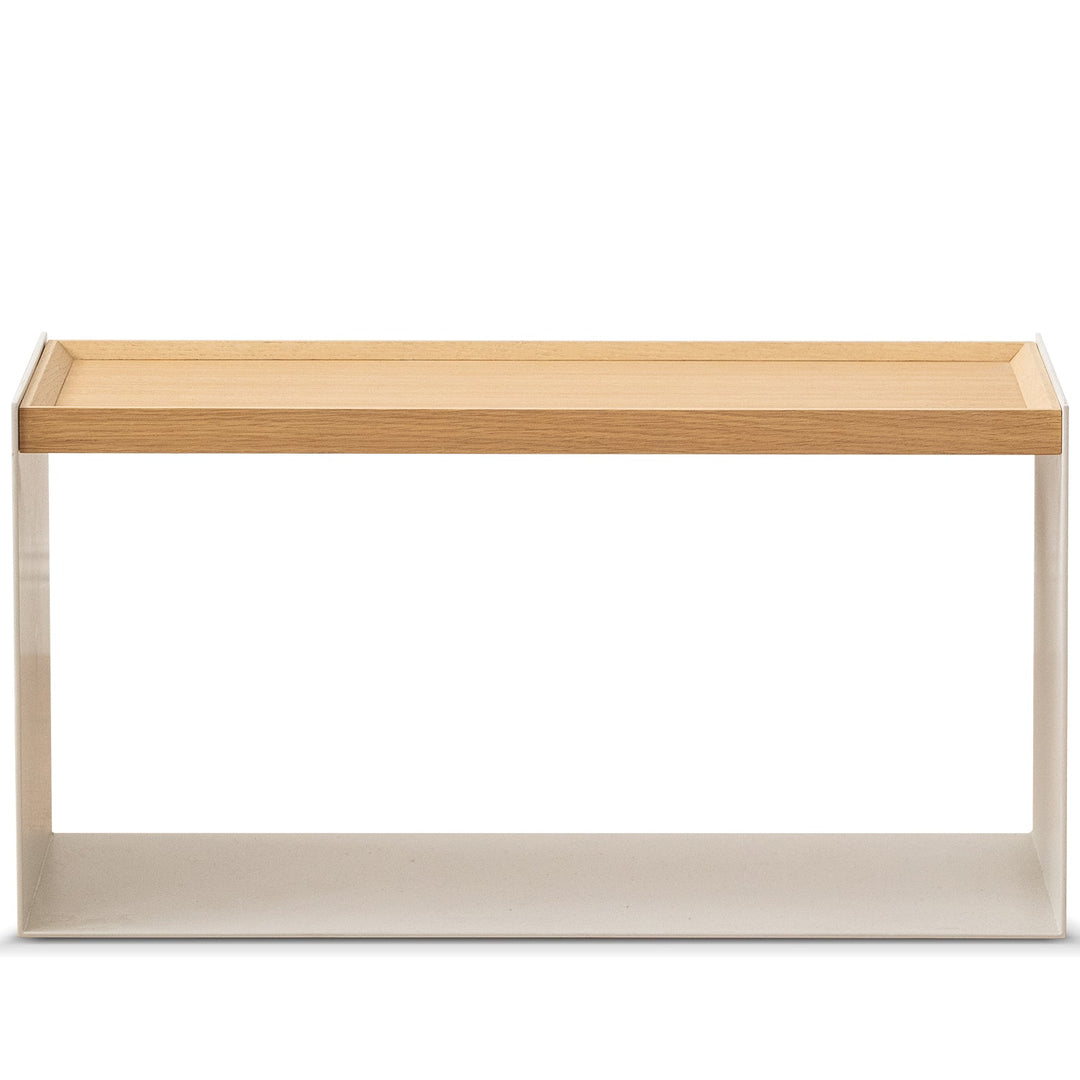 Minimalist ash wood veneer modular cabinet aesop layered structure.