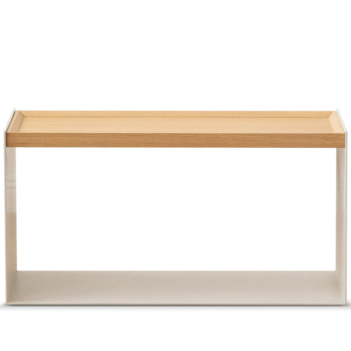 Minimalist ash wood veneer modular cabinet aesop layered structure.