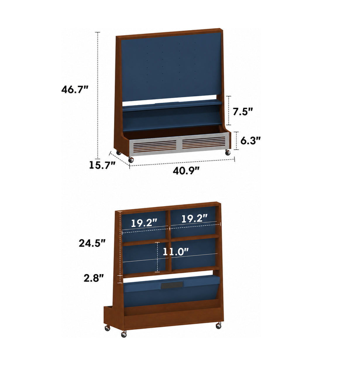 Bauhaus Boxwood TV Hanger MIES Size Chart