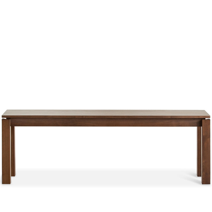 Vintage walnut wood dining bench coastal environmental situation.