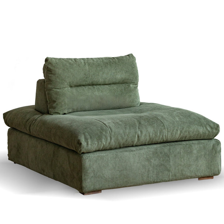 Scandinavian Chenille Velvet Fabric Modular 1 Seater Sofa GRAND