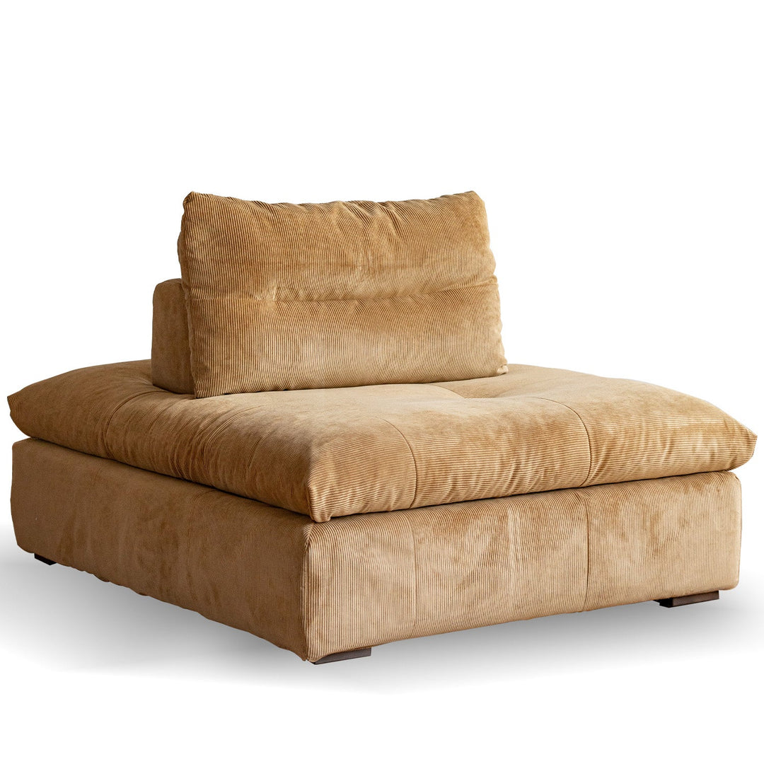 Scandinavian Chenille Velvet Fabric Modular 1 Seater Sofa GRAND