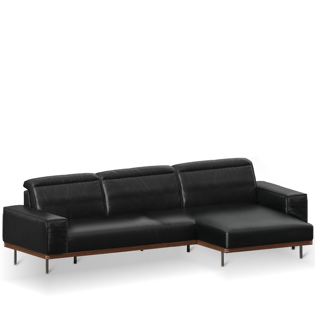 Japandi Genuine Leather L Shape Sofa 3+L  RIVER