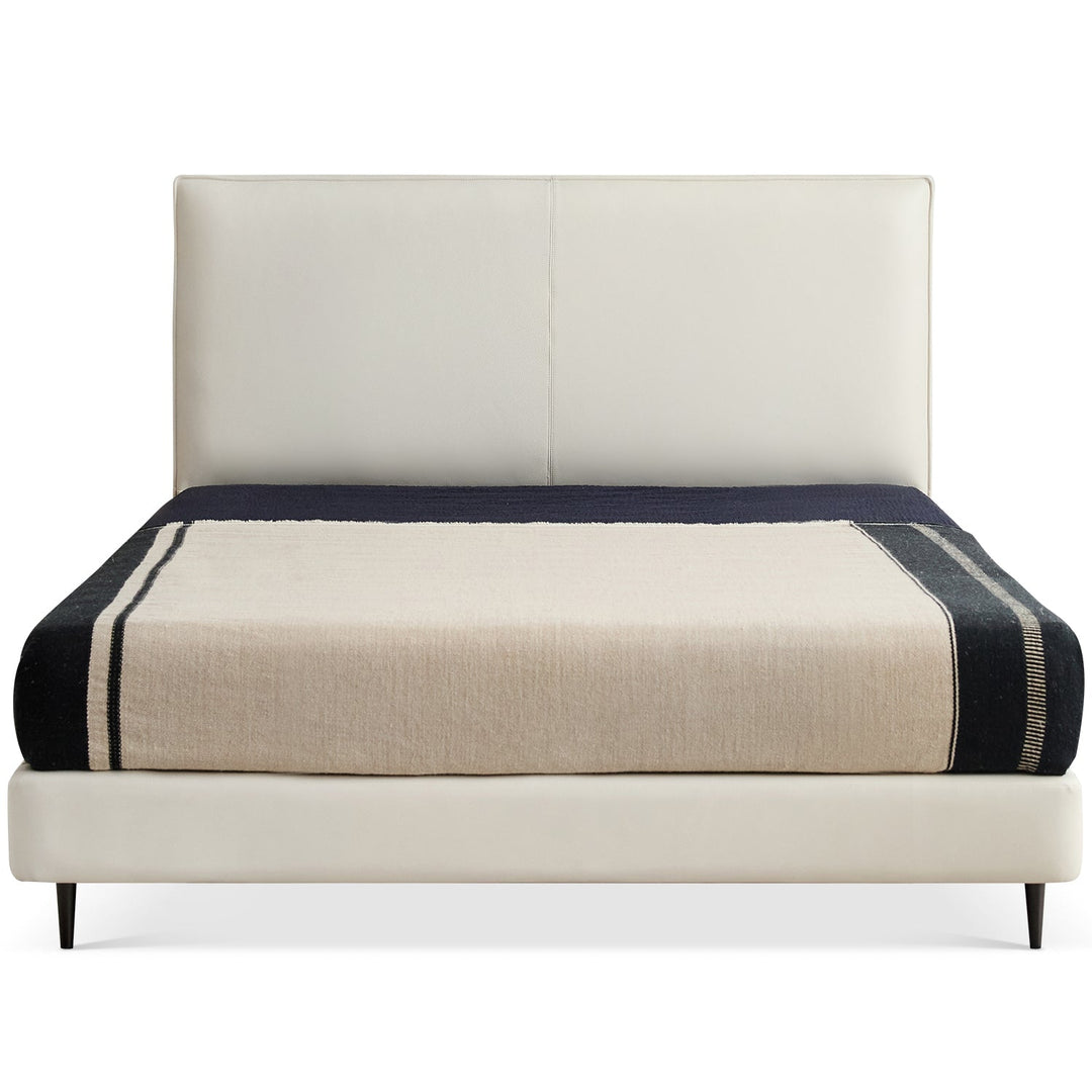 Minimalist genuine leather bed lalo environmental situation.