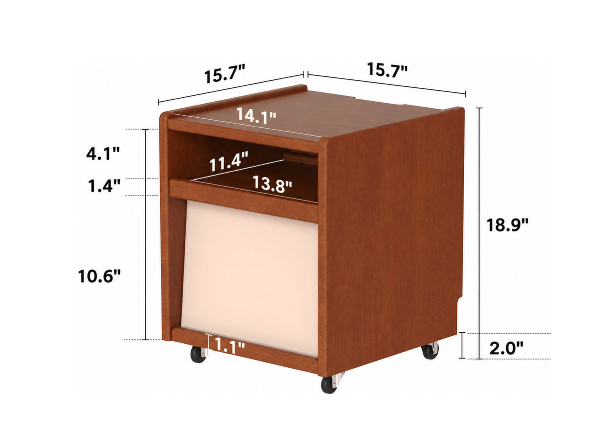Bauhaus Boxwood Side Table MOONRISE Size Chart