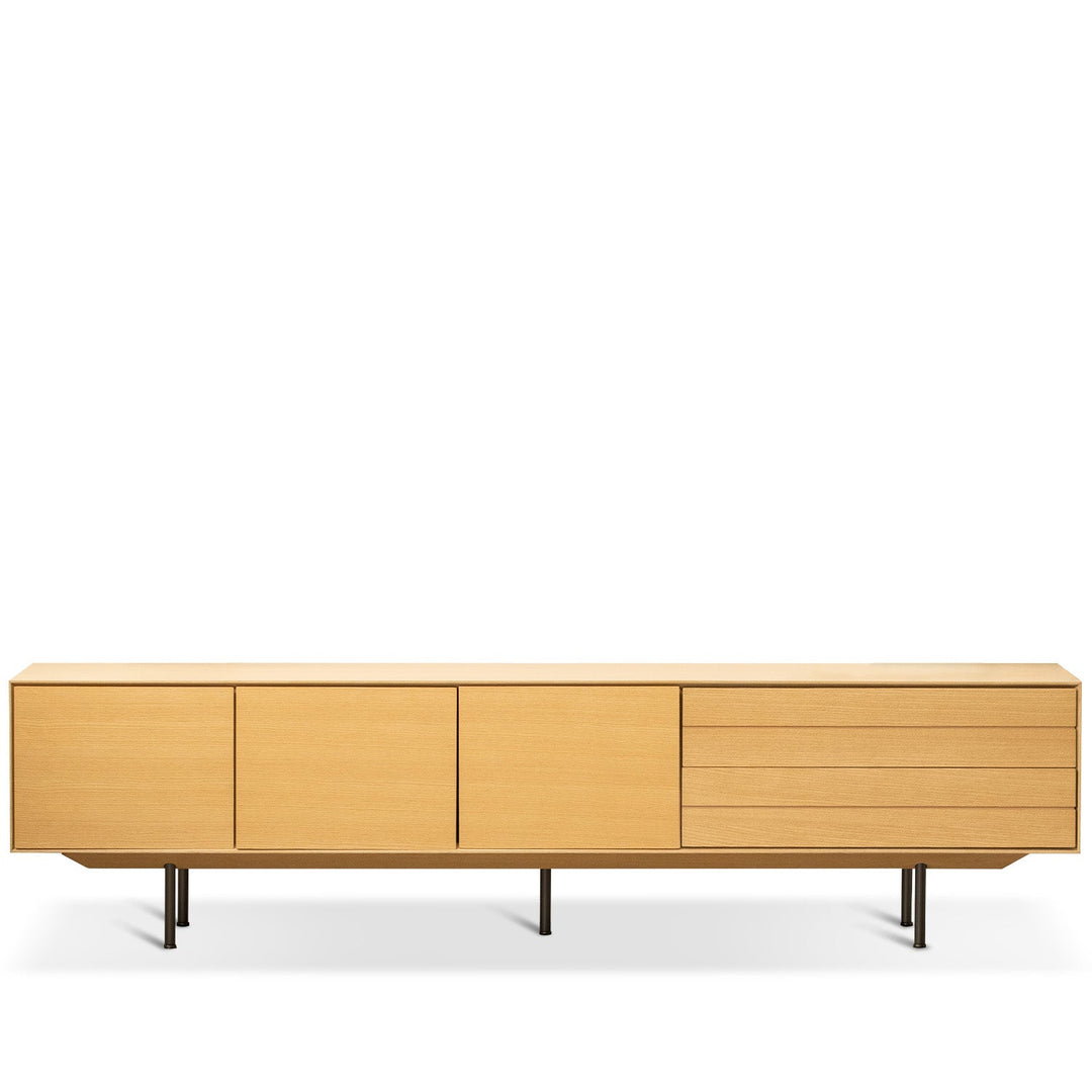 Minimalist Ash Wood Veneer TV Console COLIN