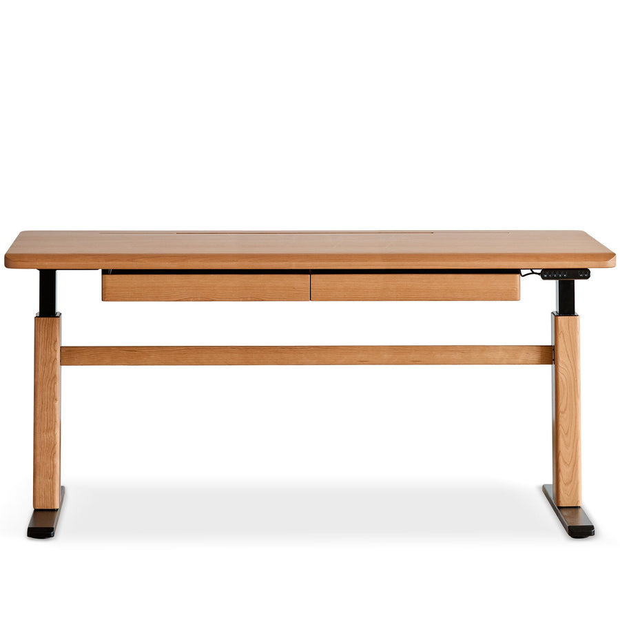 Scandinavian Cherry Wood Electric Height Adjustable Study Table CLOUD LIFTING