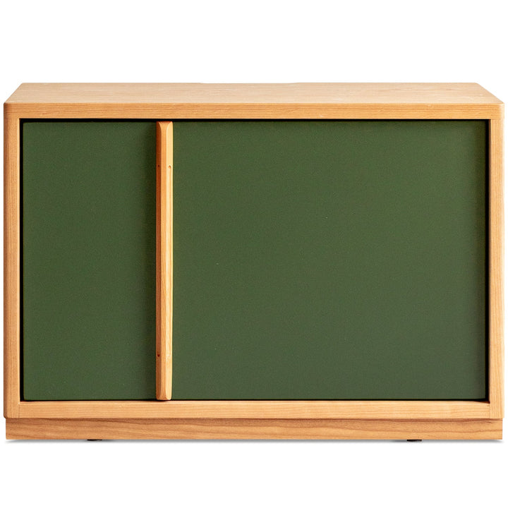 Bauhaus cherry wood tv console time detail 1.