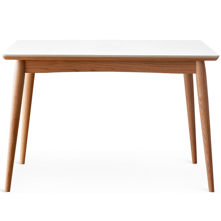 Scandinavian oak wood sintered stone dining table green environmental situation.