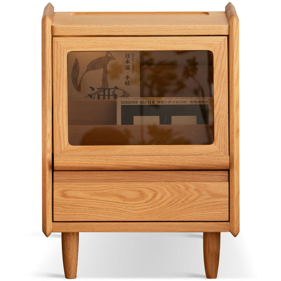 Scandinavian Oak Wood Side Table OXYGEN