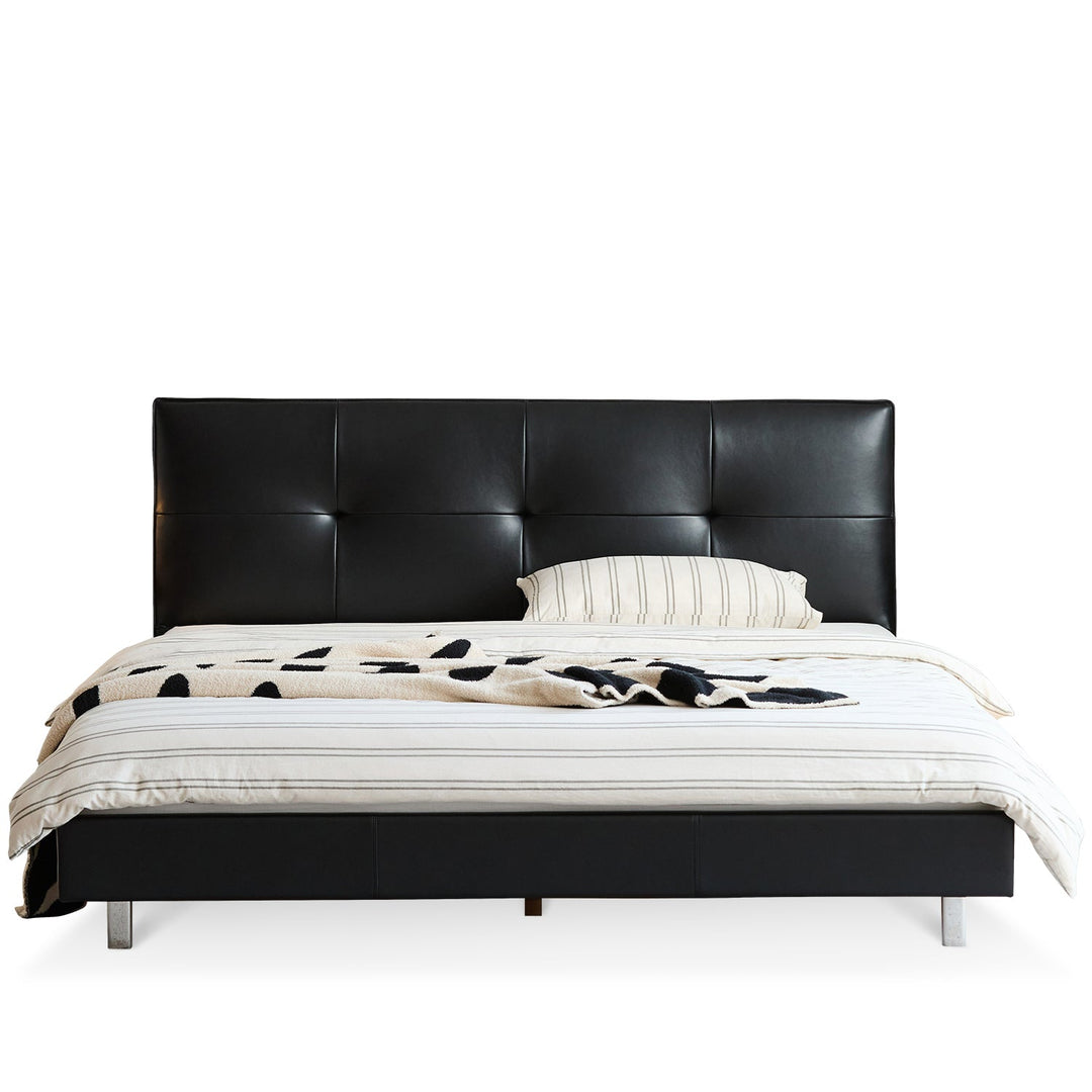 Bauhaus genuine leather bed skillful conceptual design.