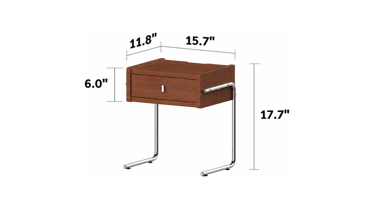Bauhaus Boxwood Side Table NOBUO Size Chart