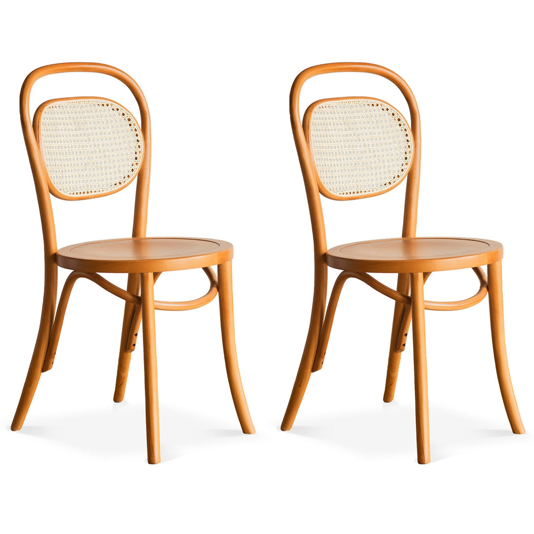 Scandinavian rattan dining chair german in still life.