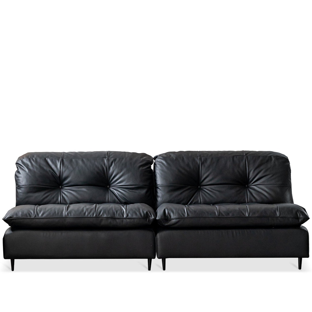 Vintage genuine leather 3 seater sofa riga situational feels.