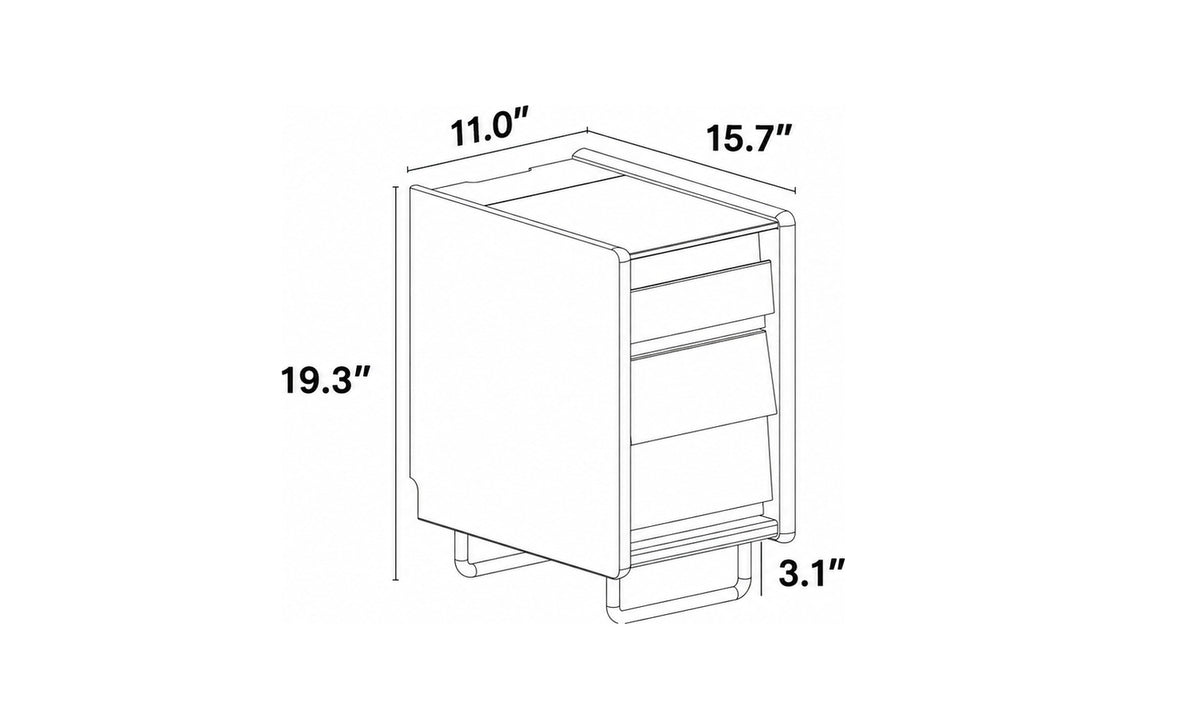 Bauhaus Boxwood Side Table SITA Size Chart