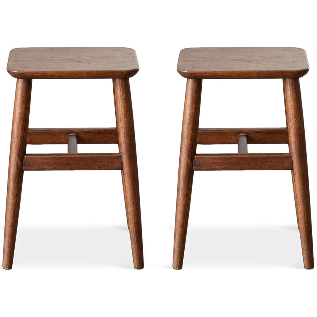 Vintage boxwood stool mellow in still life.