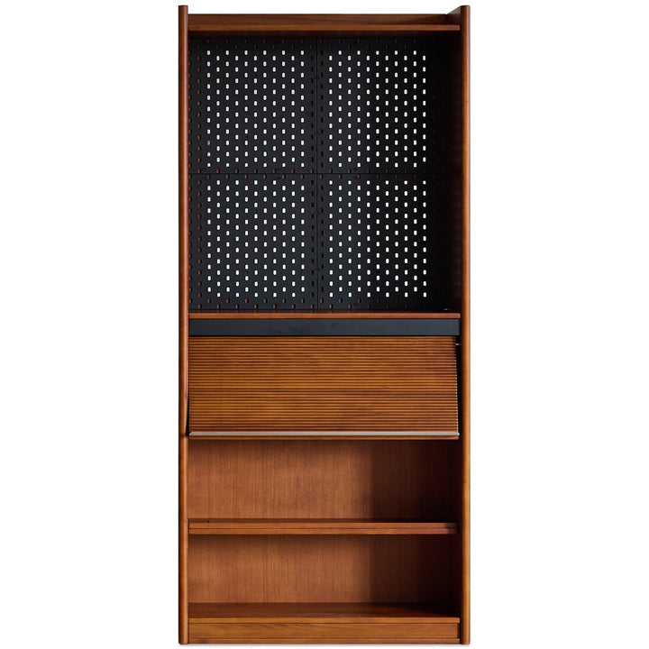 Vintage boxwood modular bookshelf mura detail 4.