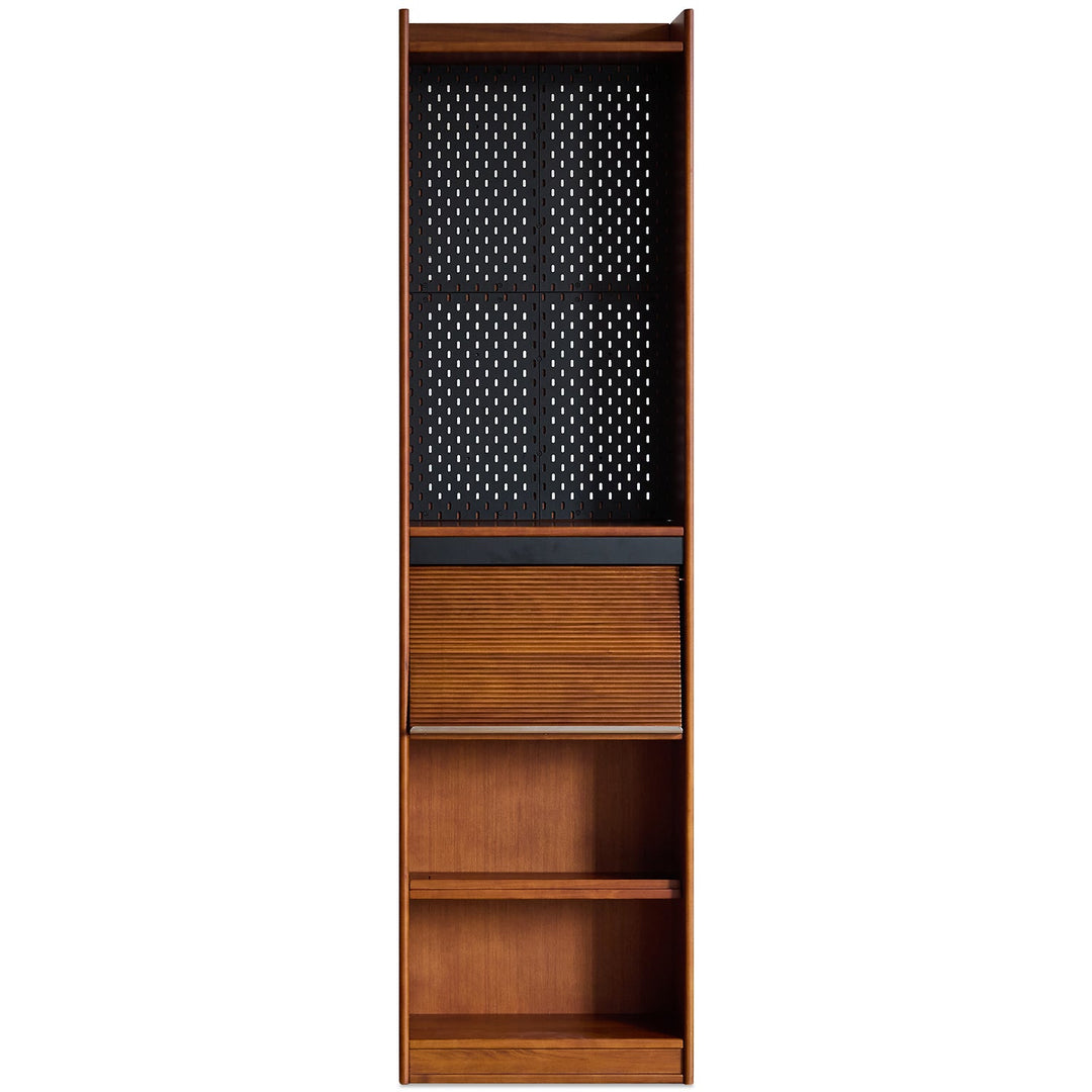 Vintage boxwood modular bookshelf mura detail 5.