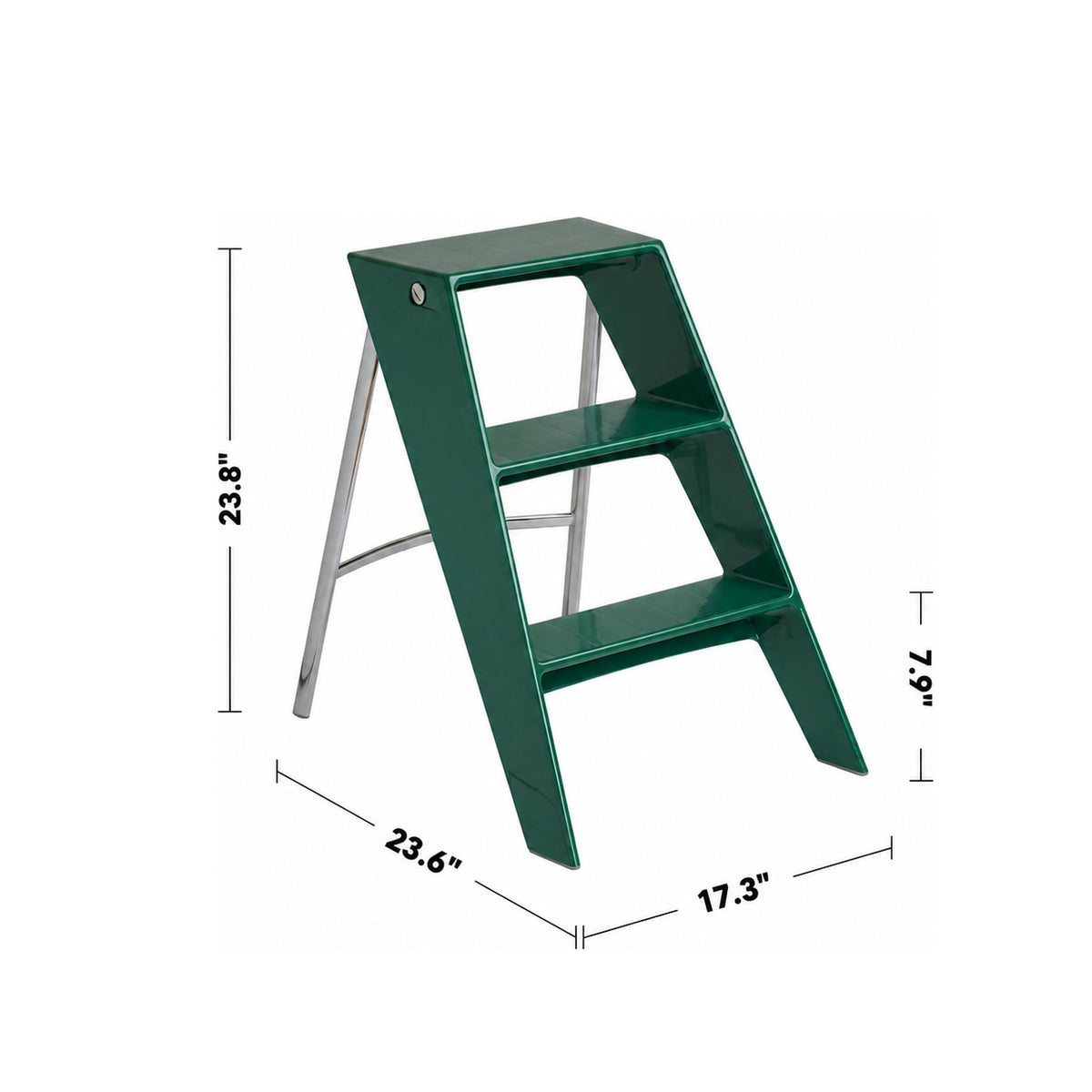 Bauhaus Plastic Steel Ladder ALTO Size Chart