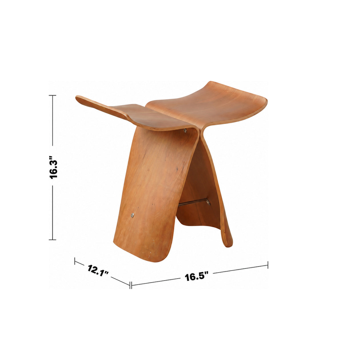 Vintage Plywood Stool FLYER Size Chart
