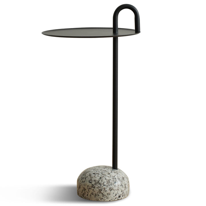 Bauhaus steel marble side table loop environmental situation.