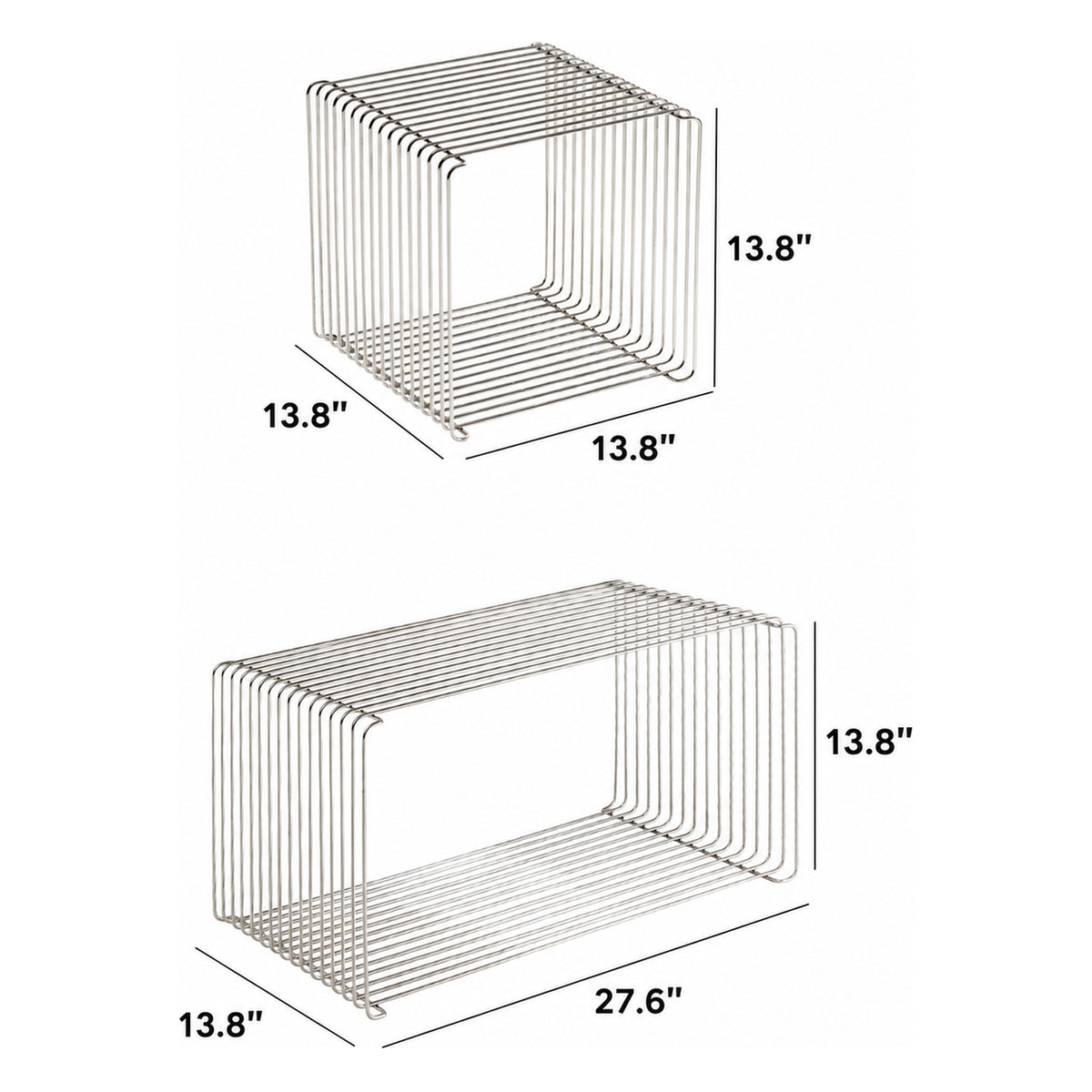 Bauhaus Steel Side Table PANTON WIRE Size Chart