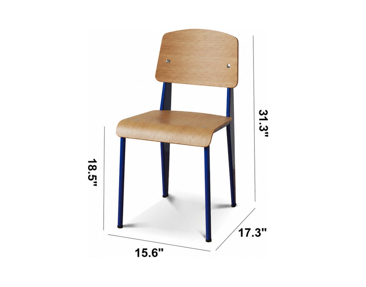 Bauhaus Plywood Dining Chair STANDARD Size Chart
