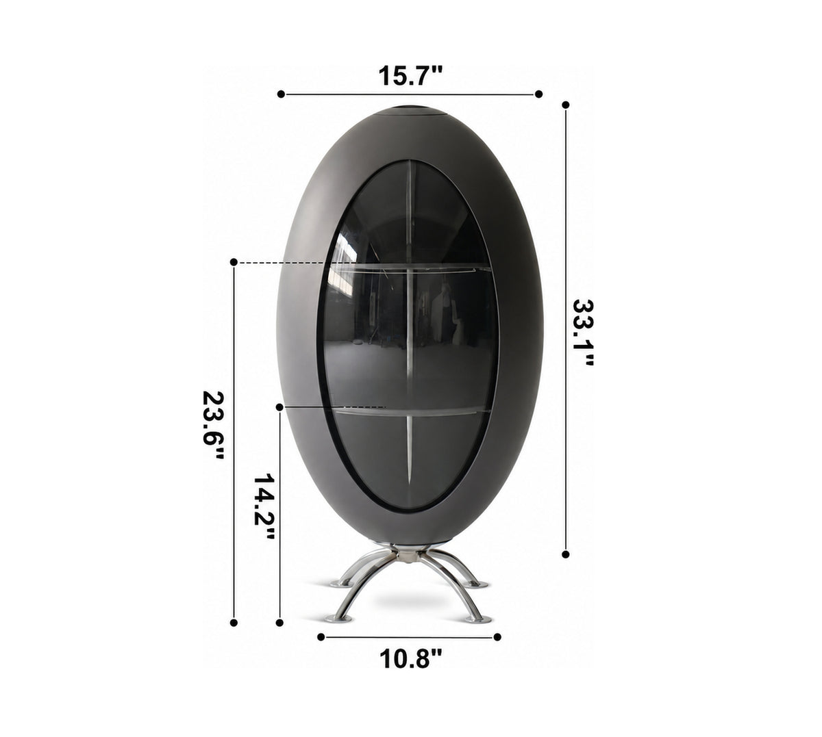 Bauhaus ABS Side Cabinet EGG Size Chart