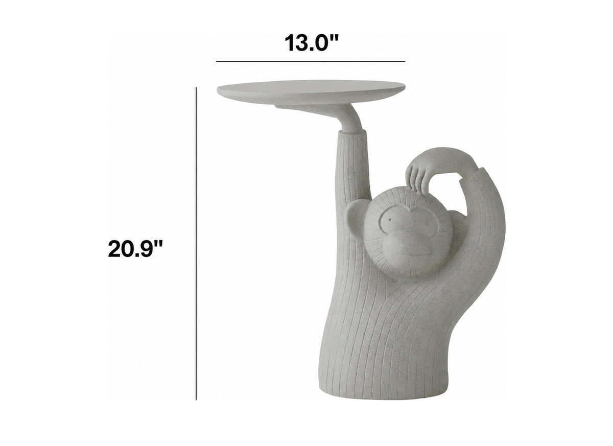 Bauhaus Fiberglass Side Table MONKEY Size Chart