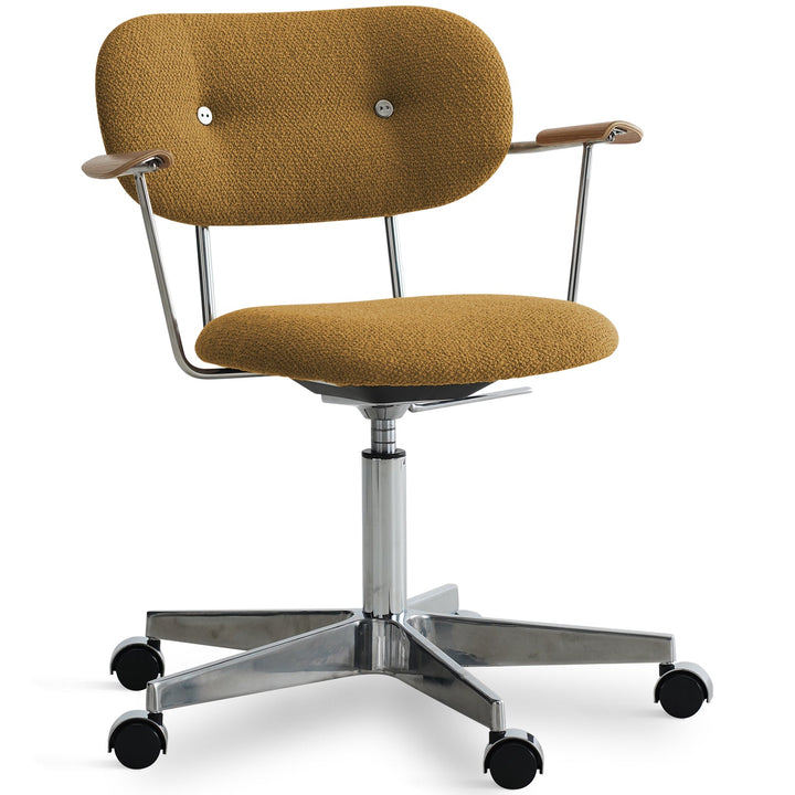 Minimalist Boucle Fabric Study Chair AODO