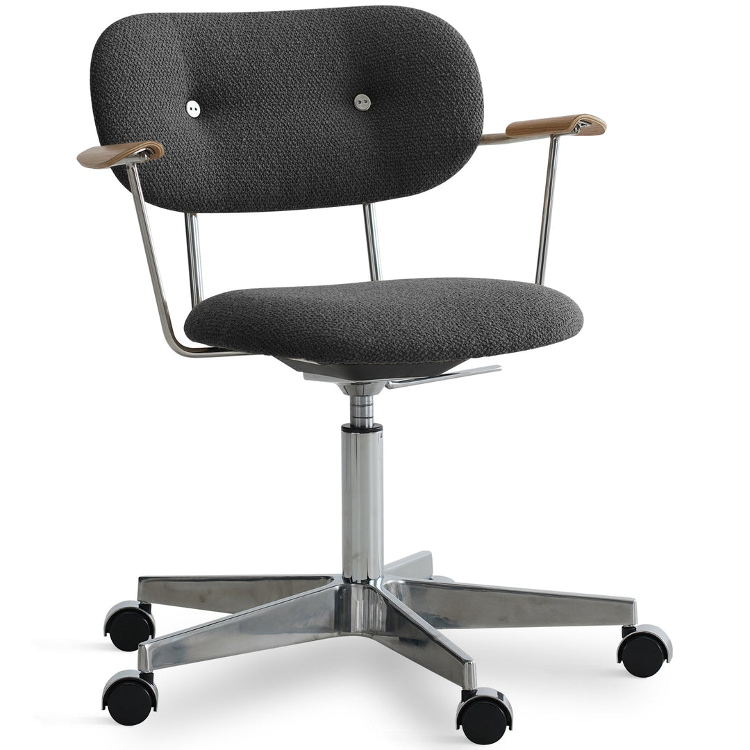 Minimalist Boucle Fabric Study Chair AODO