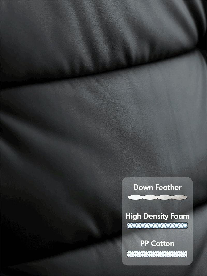 Bauhaus Microfiber Leather 3 Seater Sofa Bed LIE FLAT More Details and Instruction_6