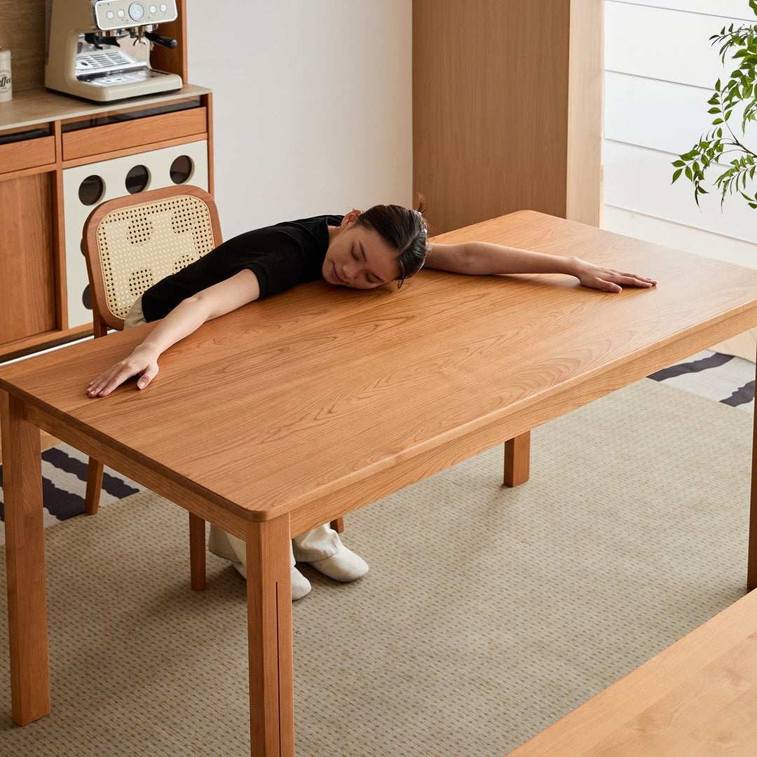 Scandinavian Cherry Wood Dining Table ECLIPSE