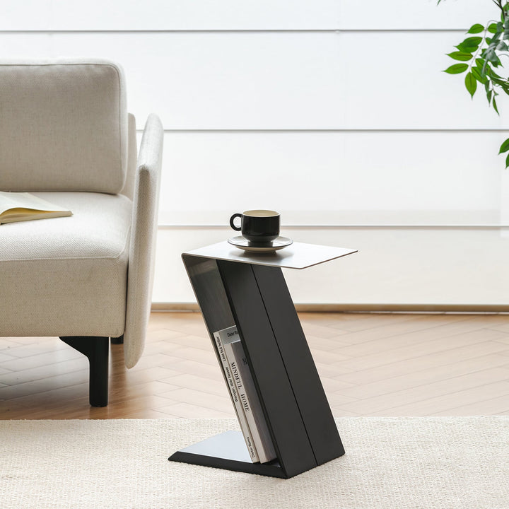 Minimalist Stainless Steel Side Table ZIG