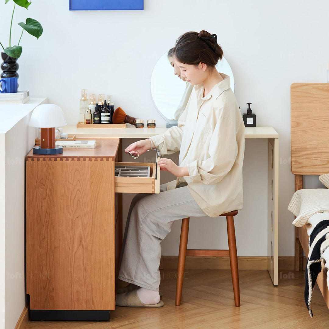 Scandinavian Cherry Wood Dressing Table TIMELESS