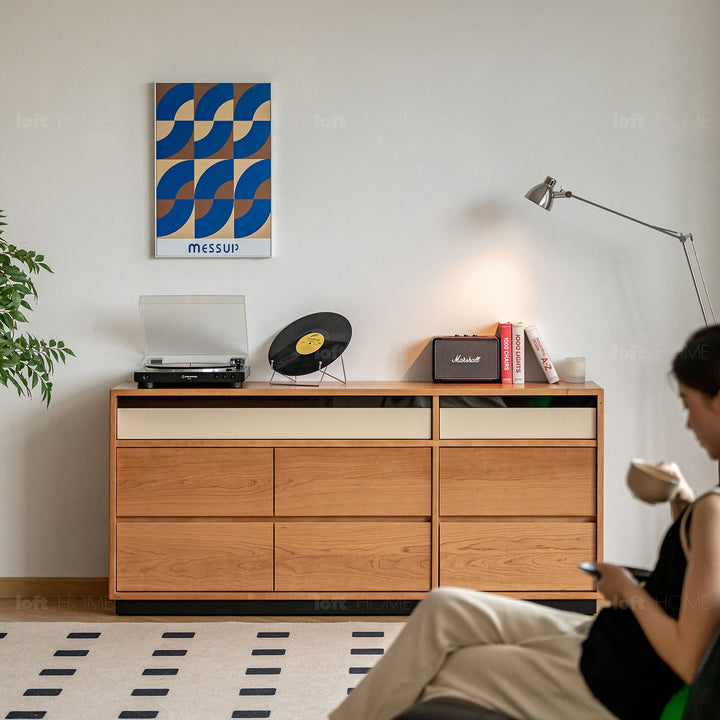 Scandinavian Cherry Wood Chest Of Drawers TIMELESS 9