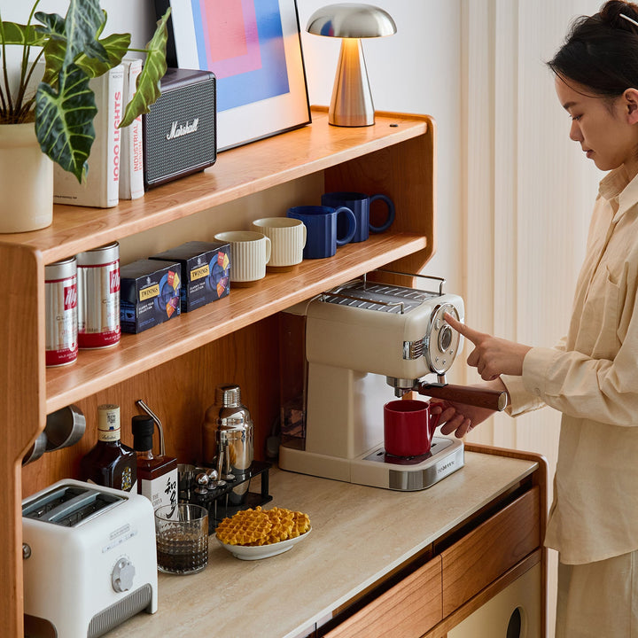 Scandinavian Sintered Stone Storage Side Cabinet TIME
