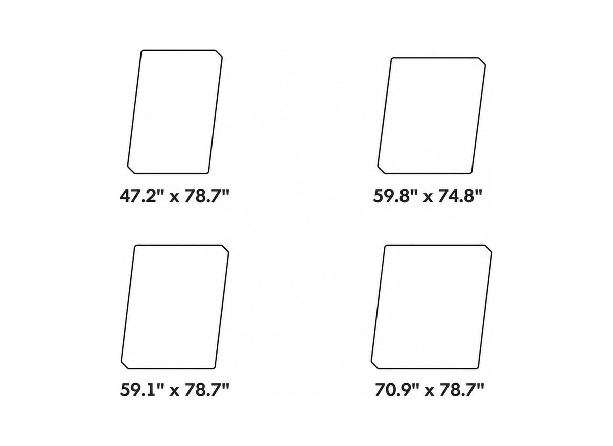 26cm Pocket Spring Cooling Skin Mattress BLUEBOX CUBE Size Chart
