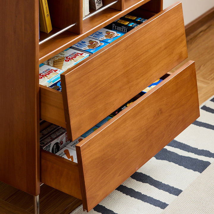 Vintage Boxwood Display Cabinet MIES