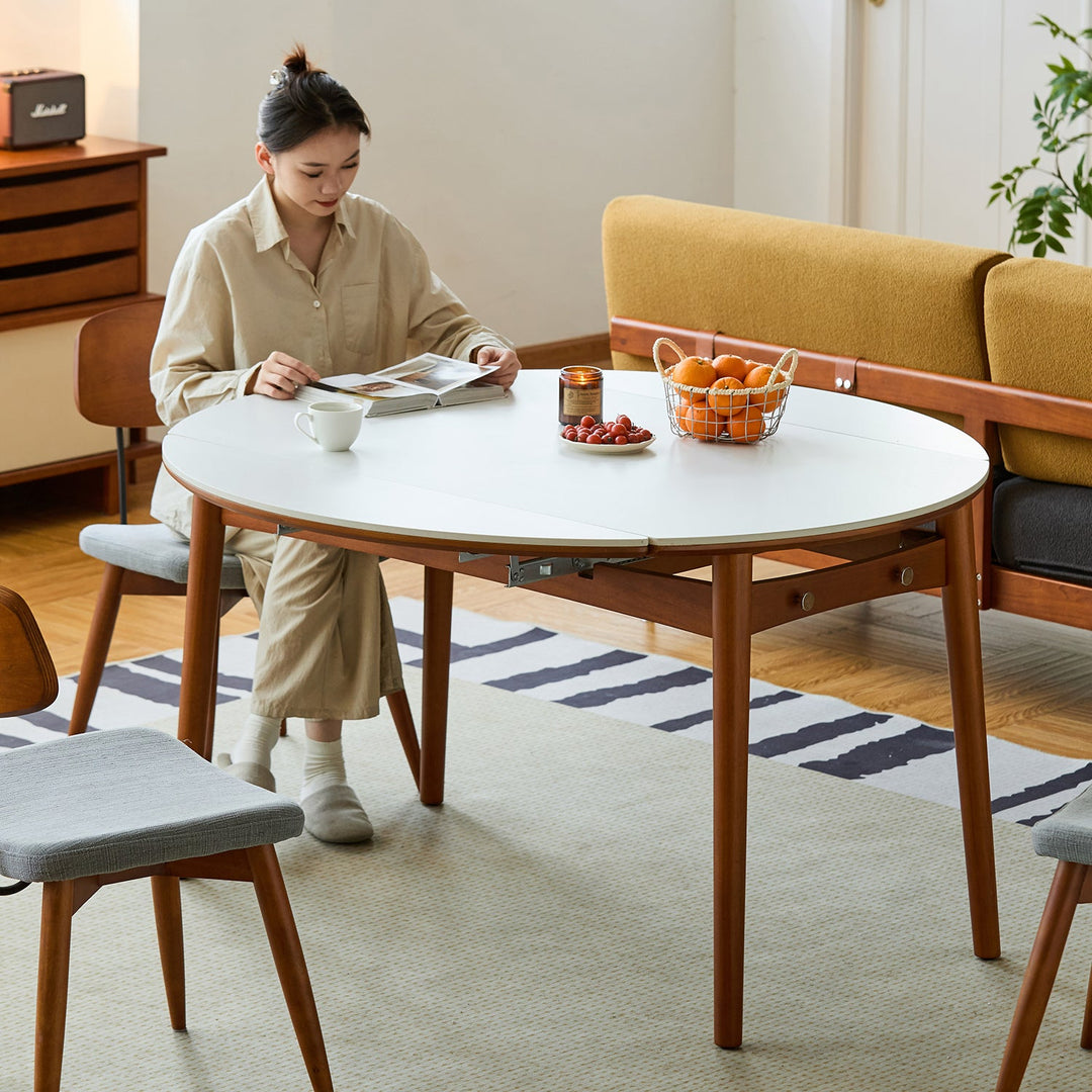 Vintage Sintered Stone Extendable Dining Table MINIMA