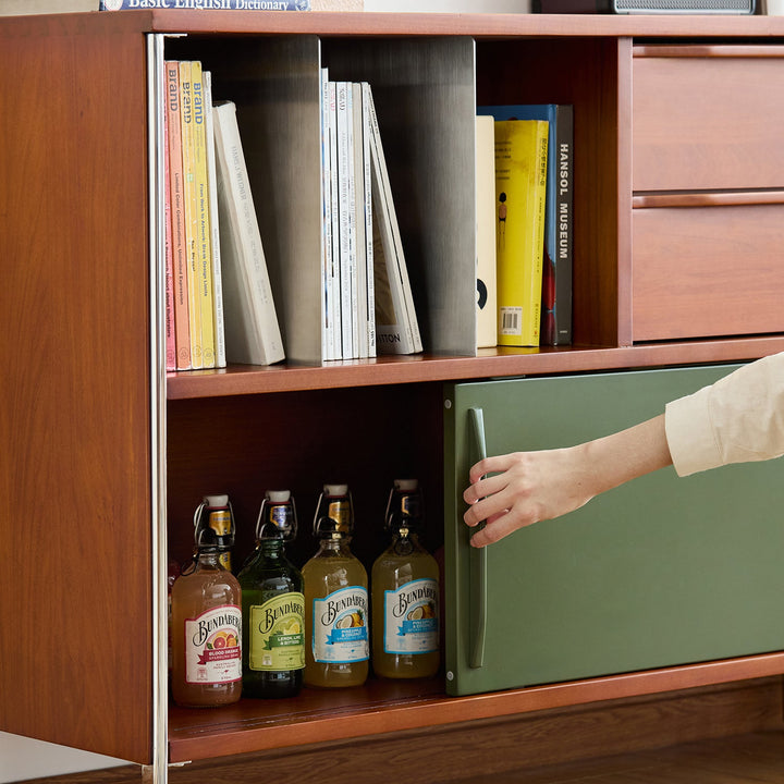 Vintage Boxwood Side Cabinet SILVER WING