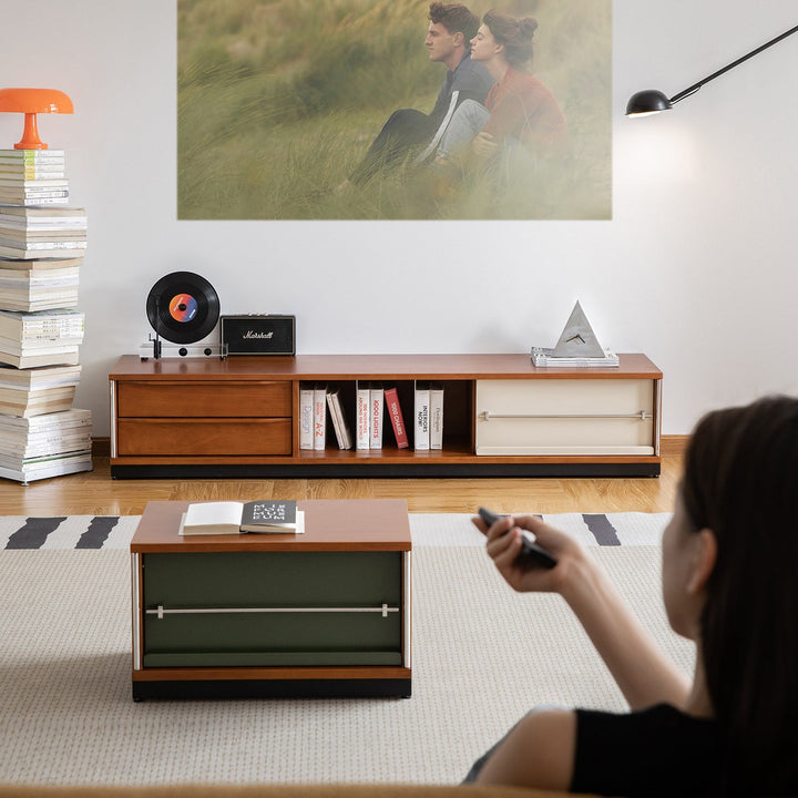 Vintage Boxwood Modular TV Console SILVER WING