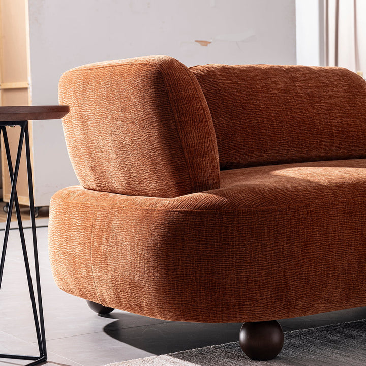 Cream Velvet Fabric Modular L Shape Sectional Sofa 4+L BUBBA