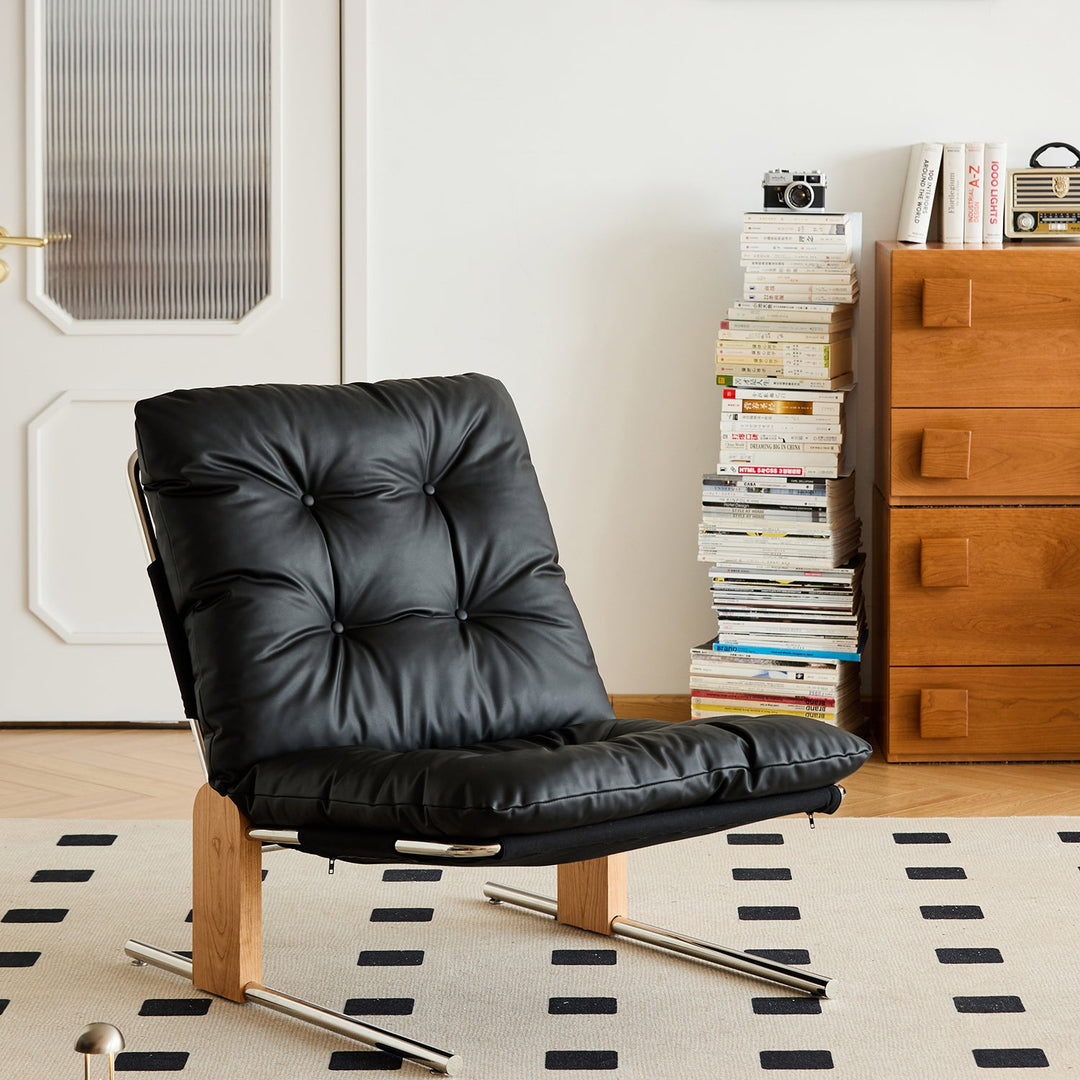 Scandinavian Microfiber Leather 1 Seater Sofa Chair TESSIDI