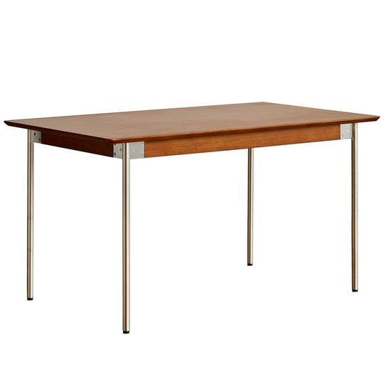 Bauhaus boxwood dining table season in white background.