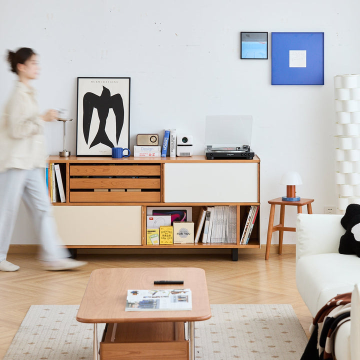 Scandinavian Cherry Wood Side Cabinet TIMELESS